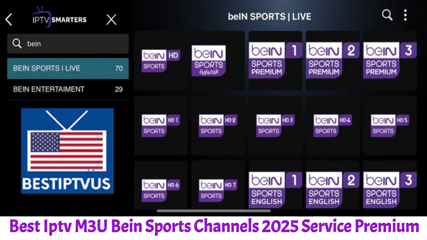 Best Iptv M3U Bein Sports Channels 2025
