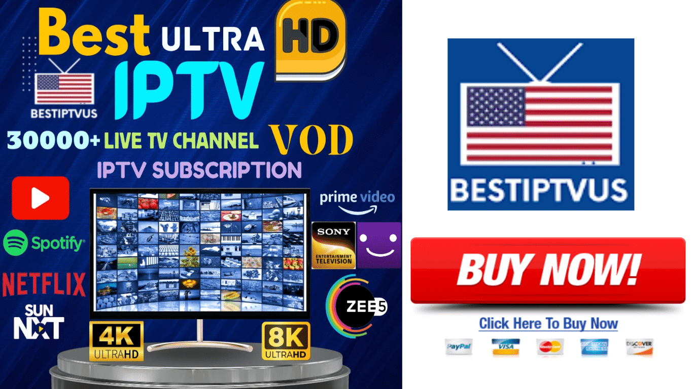 Best US IPTV 4K Streaming live TV, VOD, and premium sports