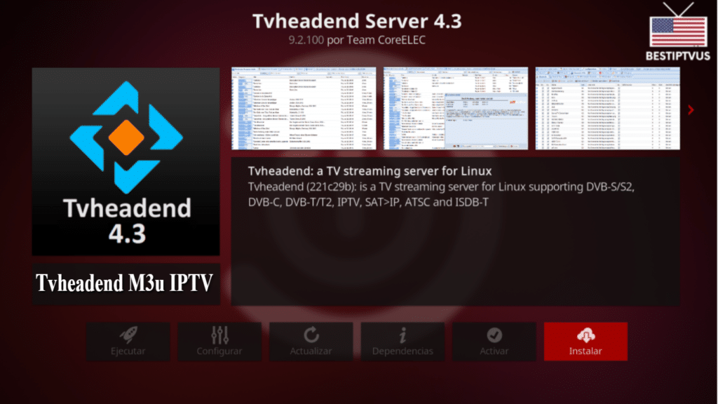 Get tvheadend m3u iptv service all countries